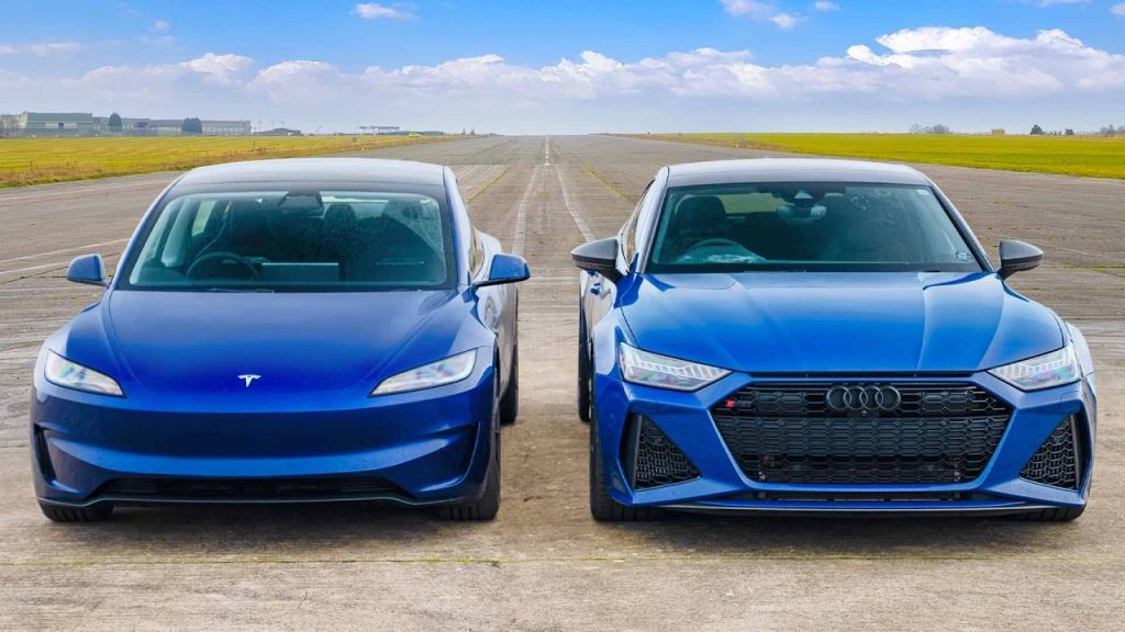 Model S vs. Audi RS7 Sportback: Sedanes Eléctricos de Alto Rendimiento