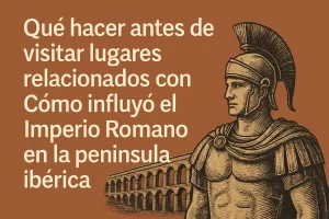 qué hacer antes de visitar lugares relacionados con Cómo influyó el Imperio Romano en la península ibérica