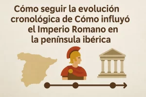 cómo seguir la evolución cronológica de Cómo influyó el Imperio Romano en la península ibérica
