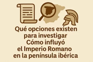 qué opciones existen para investigar Cómo influyó el Imperio Romano en la península ibérica