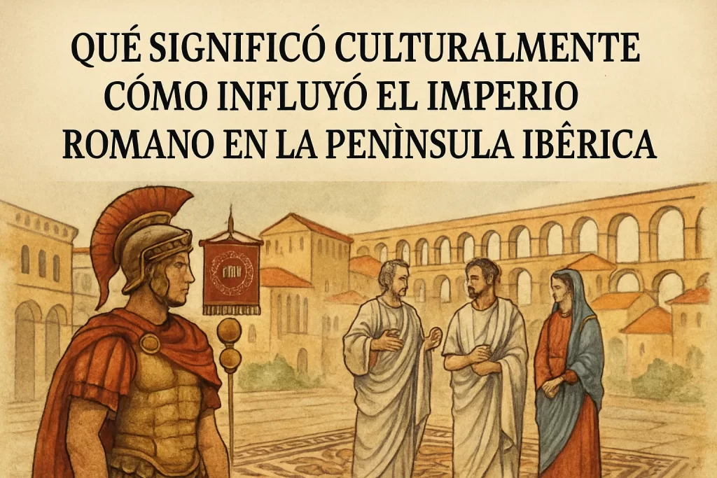 qué significó culturalmente Cómo influyó el Imperio Romano en la península ibérica