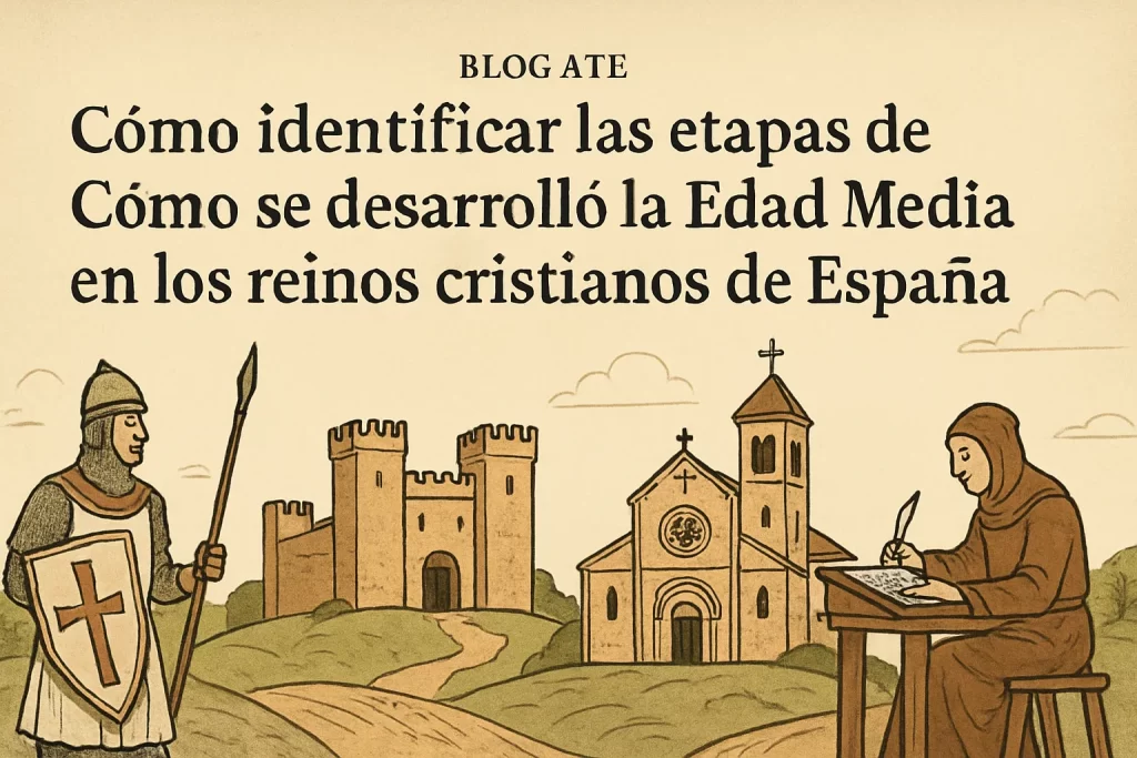 cómo identificar las etapas de Cómo se desarrolló la Edad Media en los reinos cristianos de España