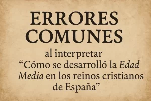 errores comunes al interpretar Cómo se desarrolló la Edad Media en los reinos cristianos de España