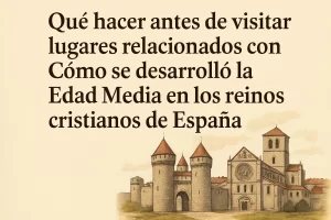 qué hacer antes de visitar lugares relacionados con Cómo se desarrolló la Edad Media en los reinos cristianos de España