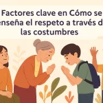 factores clave en Cómo se enseña el respeto a través de las costumbres