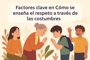 factores clave en Cómo se enseña el respeto a través de las costumbres