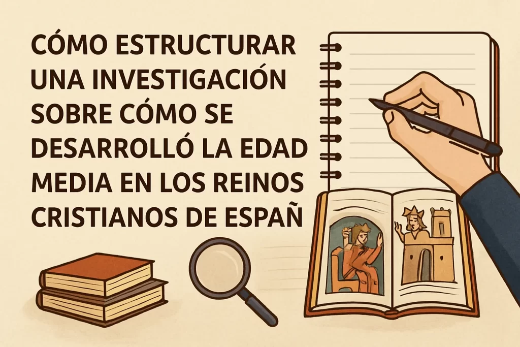 cómo estructurar una investigación sobre Cómo se desarrolló la Edad Media en los reinos cristianos de España