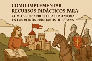 cómo implementar recursos didácticos para Cómo se desarrolló la Edad Media en los reinos cristianos de España