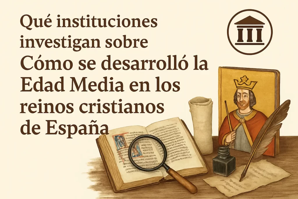 qué instituciones investigan sobre Cómo se desarrolló la Edad Media en los reinos cristianos de España