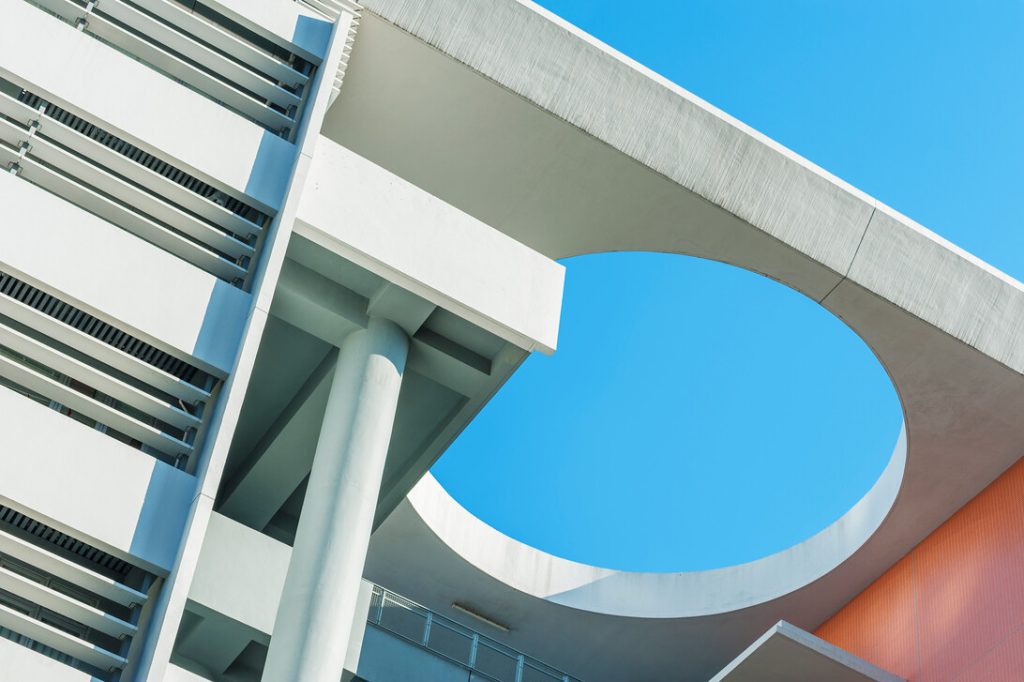 Modern building abstract background pattern