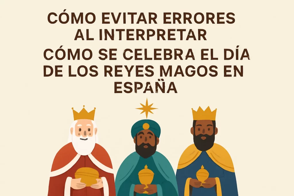 cómo evitar errores al interpretar Cómo se celebra el Día de los Reyes Magos en España