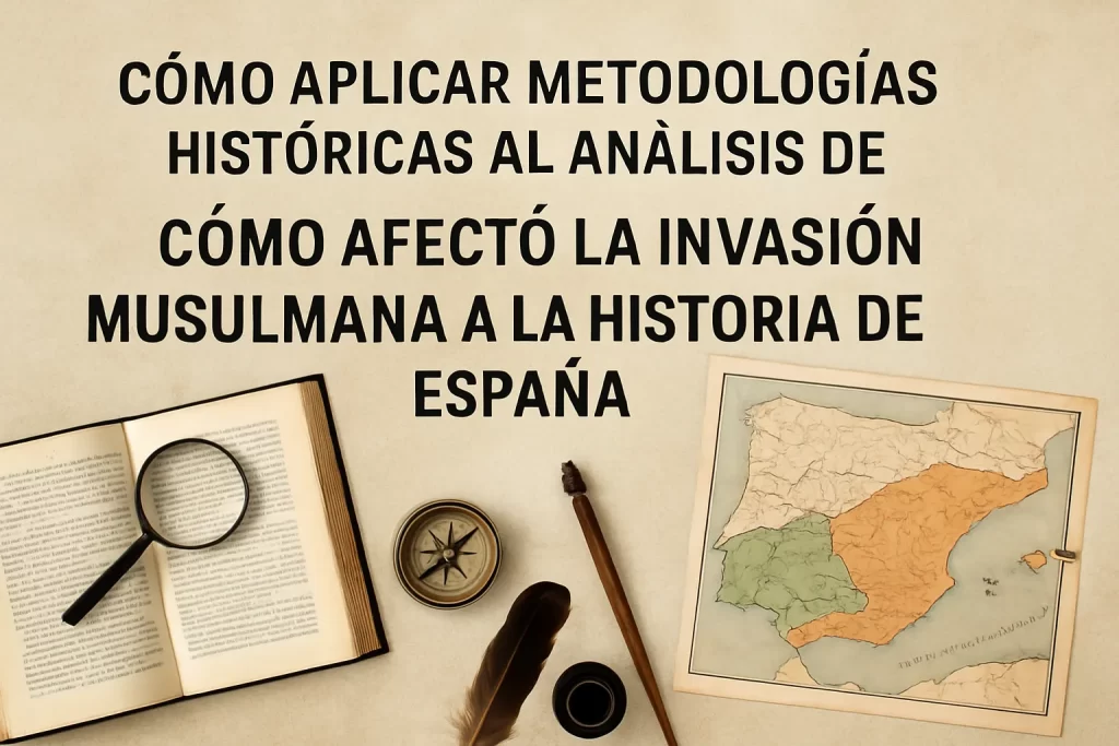 cómo aplicar metodologías históricas al análisis de Cómo afectó la invasión musulmana a la historia de España
