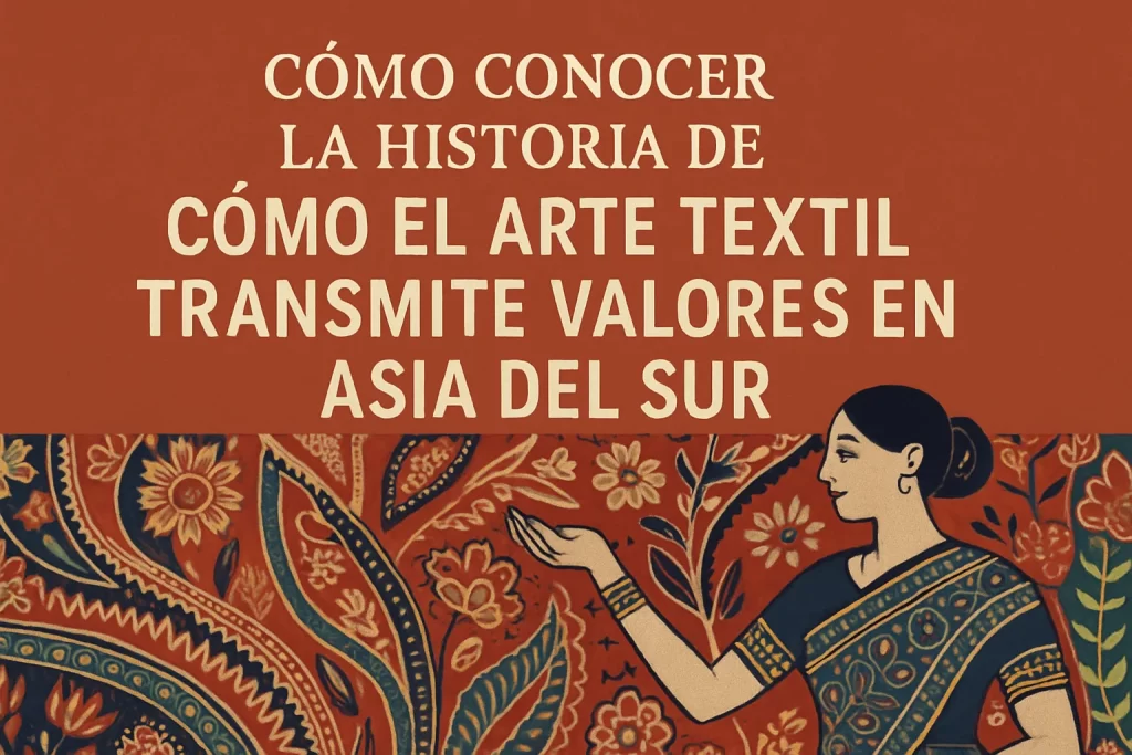 cómo conocer la historia de Cómo el arte textil transmite valores en Asia del Sur