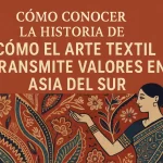 cómo conocer la historia de Cómo el arte textil transmite valores en Asia del Sur