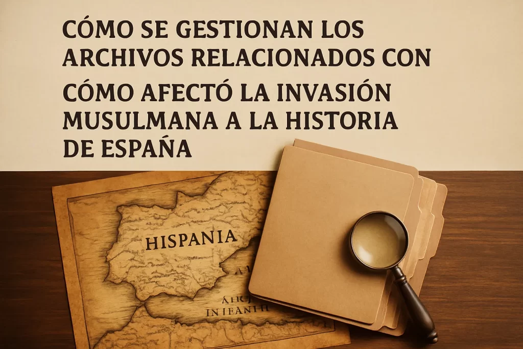 cómo se gestionan los archivos relacionados con Cómo afectó la invasión musulmana a la historia de España