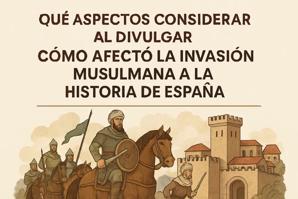 qué aspectos considerar al divulgar Cómo afectó la invasión musulmana a la historia de España
