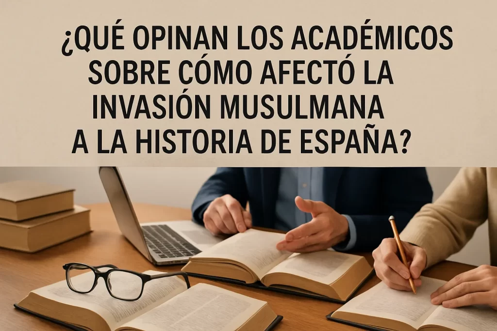 qué opinan los académicos sobre Cómo afectó la invasión musulmana a la historia de España