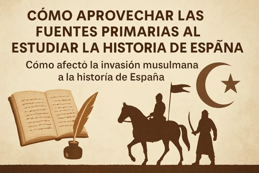 cómo aprovechar las fuentes primarias al estudiar la historia de España Cómo afectó la invasión musulmana a la historia de España