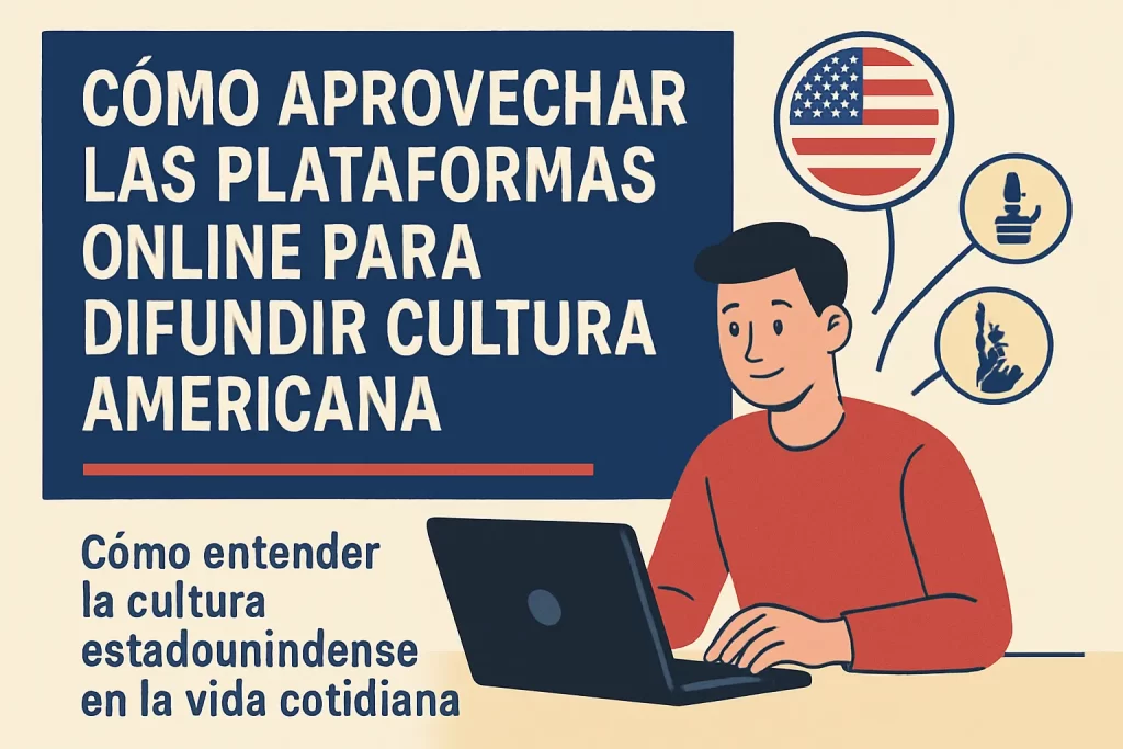 cómo aprovechar las plataformas online para difundir cultura americana Cómo entender la cultura estadounidense en la vida cotidiana