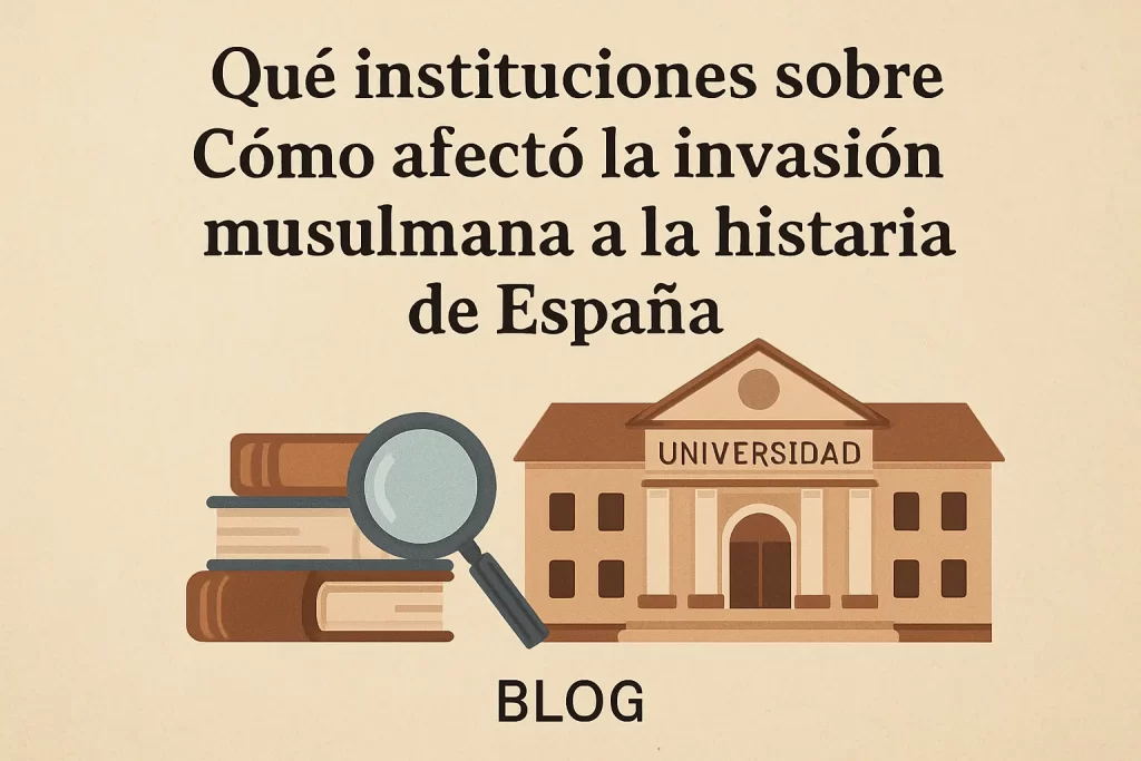 qué instituciones investigan sobre Cómo afectó la invasión musulmana a la historia de España
