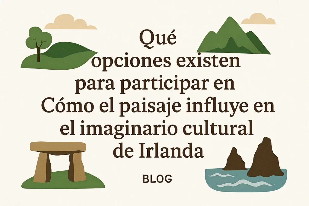 qué opciones existen para participar en Cómo el paisaje influye en el imaginario cultural de Irlanda