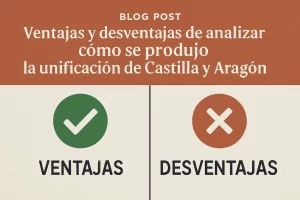 ventajas y desventajas de analizar Cómo se produjo la unificación de Castilla y Aragón