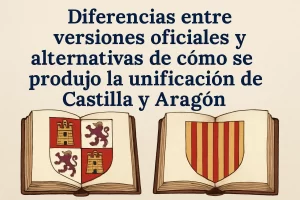 diferencias entre versiones oficiales y alternativas de Cómo se produjo la unificación de Castilla y Aragón