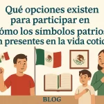 qué opciones existen para participar en Cómo los símbolos patrios están presentes en la vida cotidiana