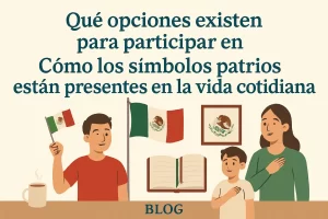 qué opciones existen para participar en Cómo los símbolos patrios están presentes en la vida cotidiana