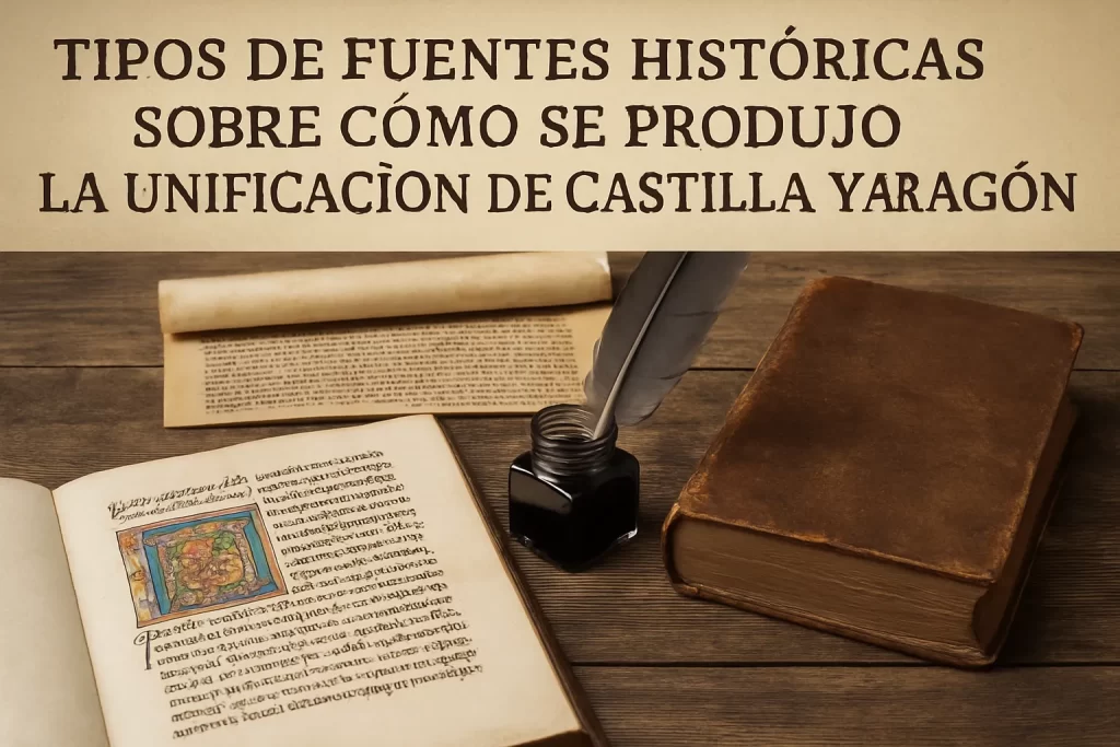 tipos de fuentes históricas sobre Cómo se produjo la unificación de Castilla y Aragón