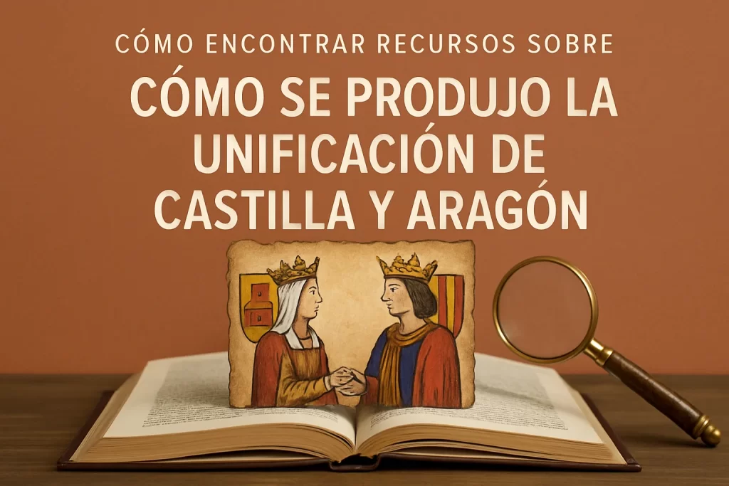 cómo encontrar recursos sobre Cómo se produjo la unificación de Castilla y Aragón