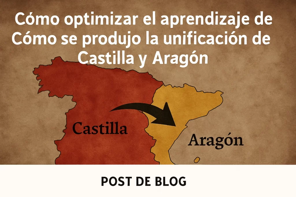 cómo optimizar el aprendizaje de Cómo se produjo la unificación de Castilla y Aragón