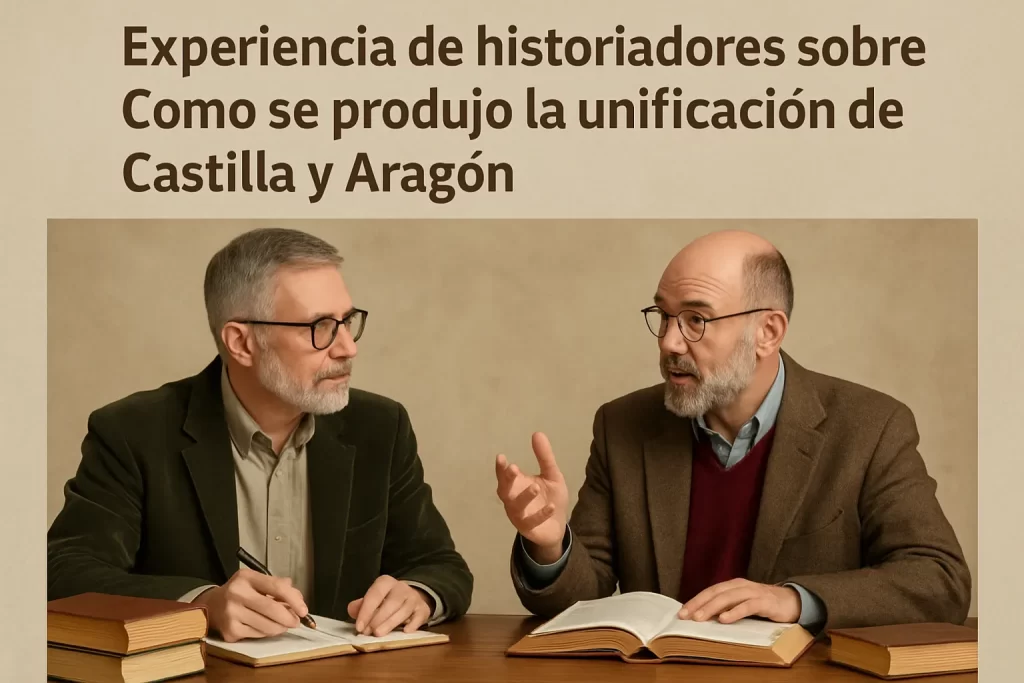 experiencia de historiadores sobre Cómo se produjo la unificación de Castilla y Aragón