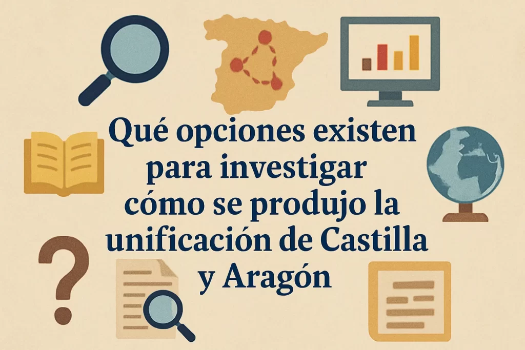 qué opciones existen para investigar Cómo se produjo la unificación de Castilla y Aragón