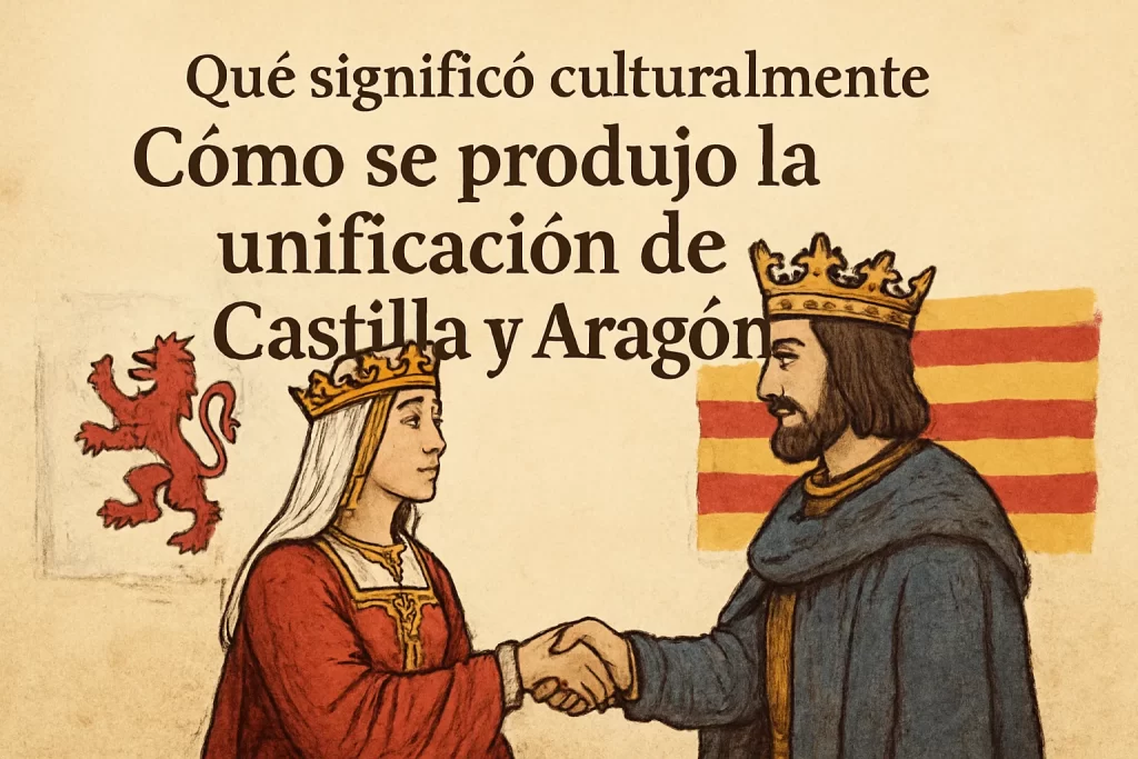 qué significó culturalmente Cómo se produjo la unificación de Castilla y Aragón