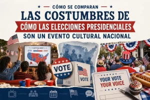 cómo se comparan las costumbres de Cómo las elecciones presidenciales son un evento cultural nacional