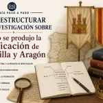 cómo estructurar una investigación sobre Cómo se produjo la unificación de Castilla y Aragón