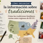 Cómo organizar la información sobre tradiciones: guía para comparar tradiciones familiares entre regiones de EE. UU