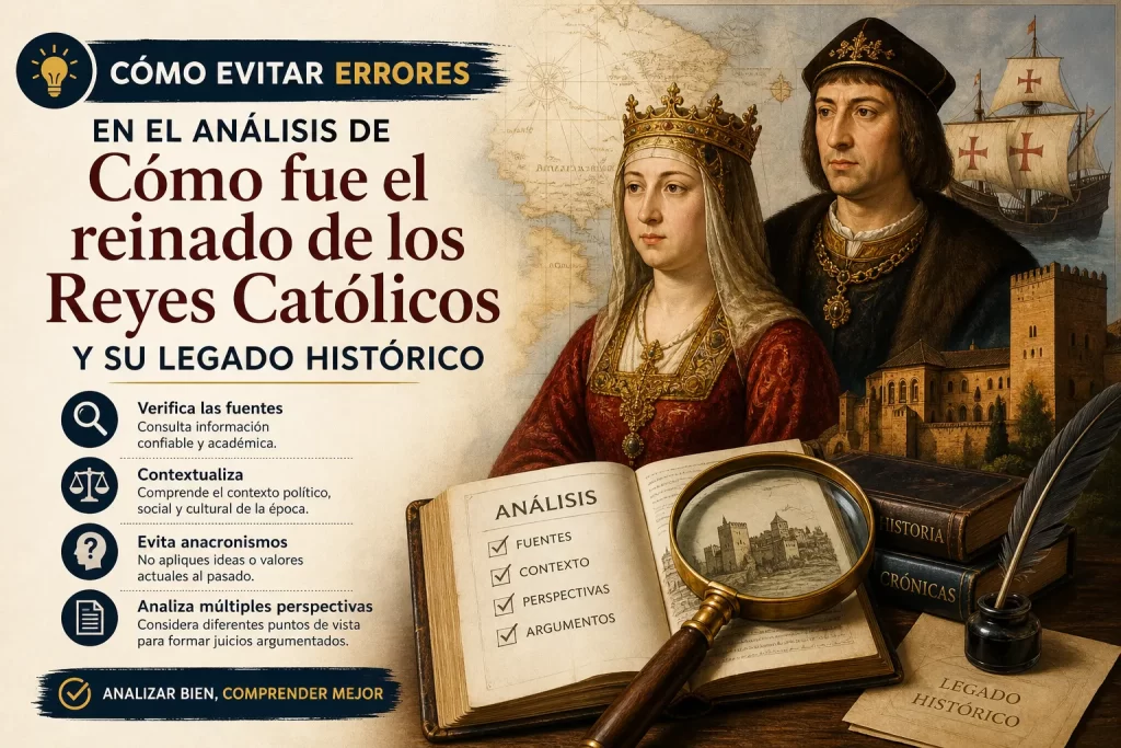 cómo evitar errores en el análisis de Cómo fue el reinado de los Reyes Católicos y su legado histórico