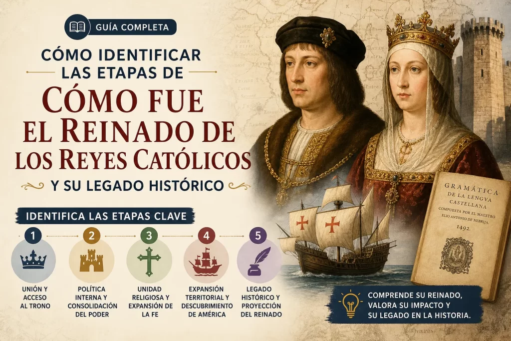 cómo identificar las etapas de Cómo fue el reinado de los Reyes Católicos y su legado histórico