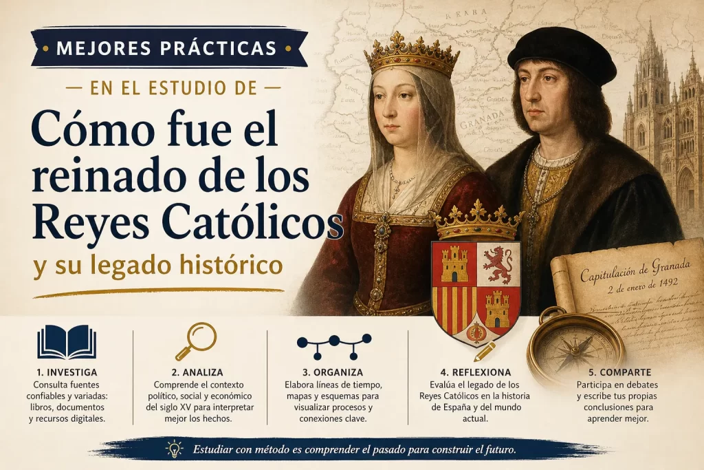 mejores prácticas en el estudio de Cómo fue el reinado de los Reyes Católicos y su legado histórico